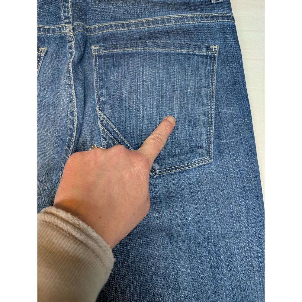 ANLO by David Choe Wide Leg Bootcut Flare Jeans Women's 28 Long Inseam USA Made - Picture 8 of 8